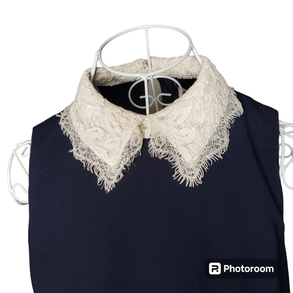 Nanette Lepore Sleeveless Lace Collar Dress Size 4 - Picture 4 of 8